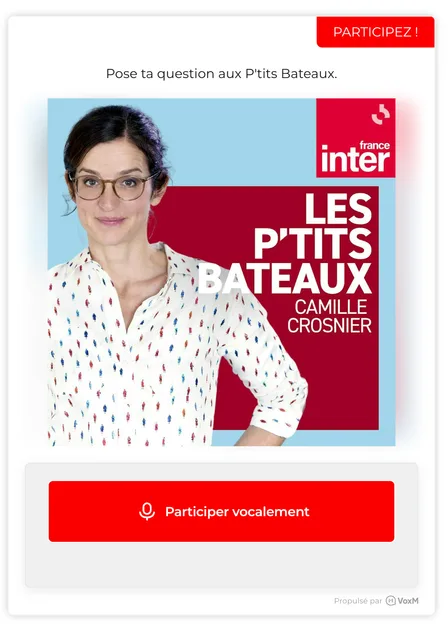 France Inter — Les P'tits Bateaux avec Camille Crosnier